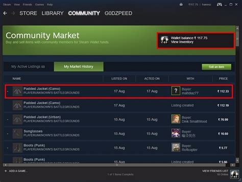 steam market history.